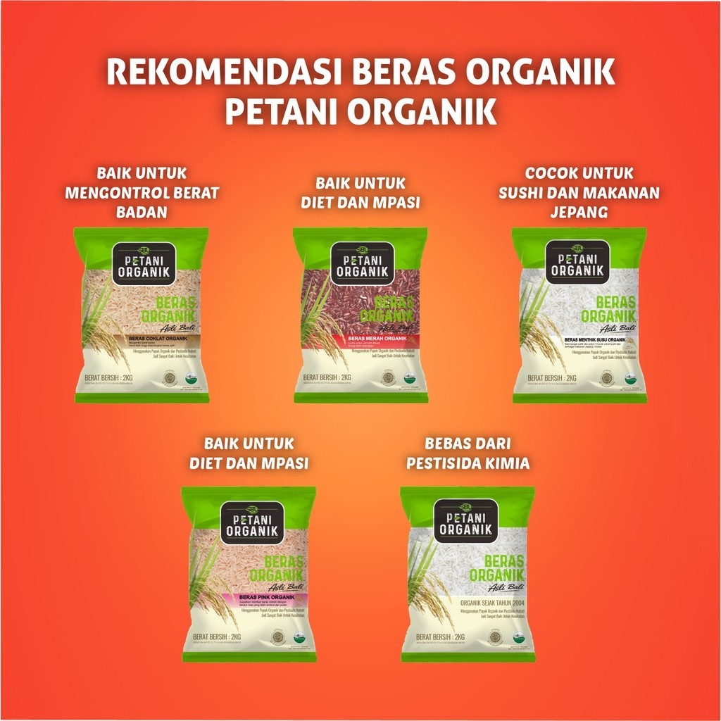 

Beras Putih Petani Organik Bundling 6kg - Cocok Untuk Menjaga Imun Tubuh