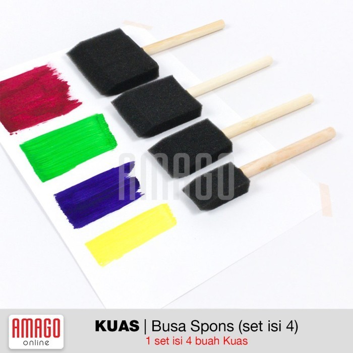 

Terlaris Murah Sekali Kuas Busa Spons / Foam / Sponge Brush Set - 1 Set Isi 4 Promo Terbaru
