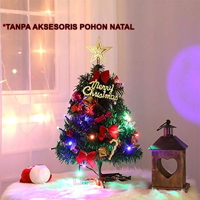 Pohon Natal Ni / Pohon Natal Kecil Untuk Hias Meja Kantor Rumah Bahan Pvc