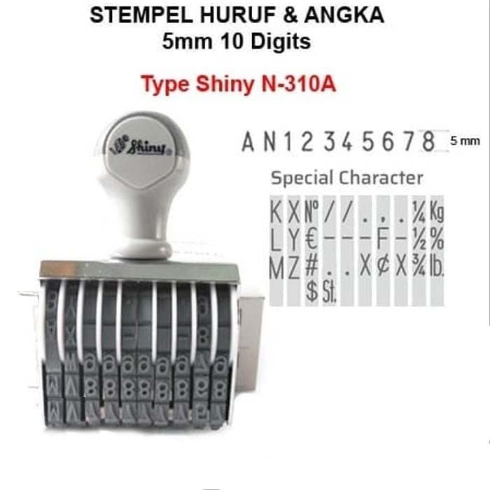 

Stempel Shiny N-310A N310A (Huruf And Angka 10 Digit)