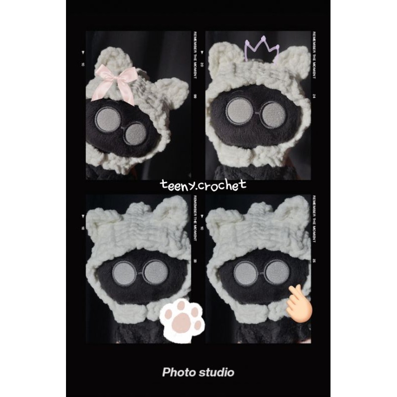 cat fluffy hat | aeork 10cm doll clothes rajut