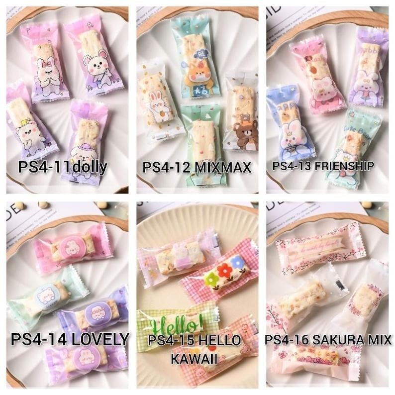 Terlarisss PLASTIK SEALER NOUGAT PERMEN LUCU 4X9CM PLASTIK PERMEN KAWAII