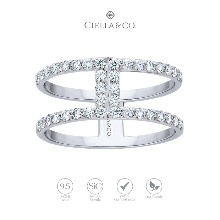 CINCIN MOISSANITE STATEMENT RING - CIELLA & CO. HERA RING