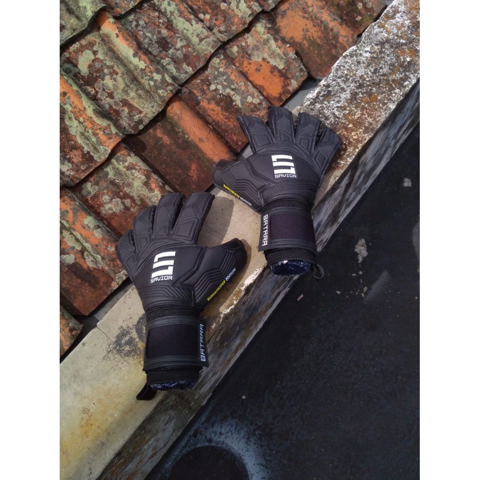 Terlaris Sarung Tangan Kiper Savior Batara Black Rk Edition Goalkeeper Glove Promo Terbaru