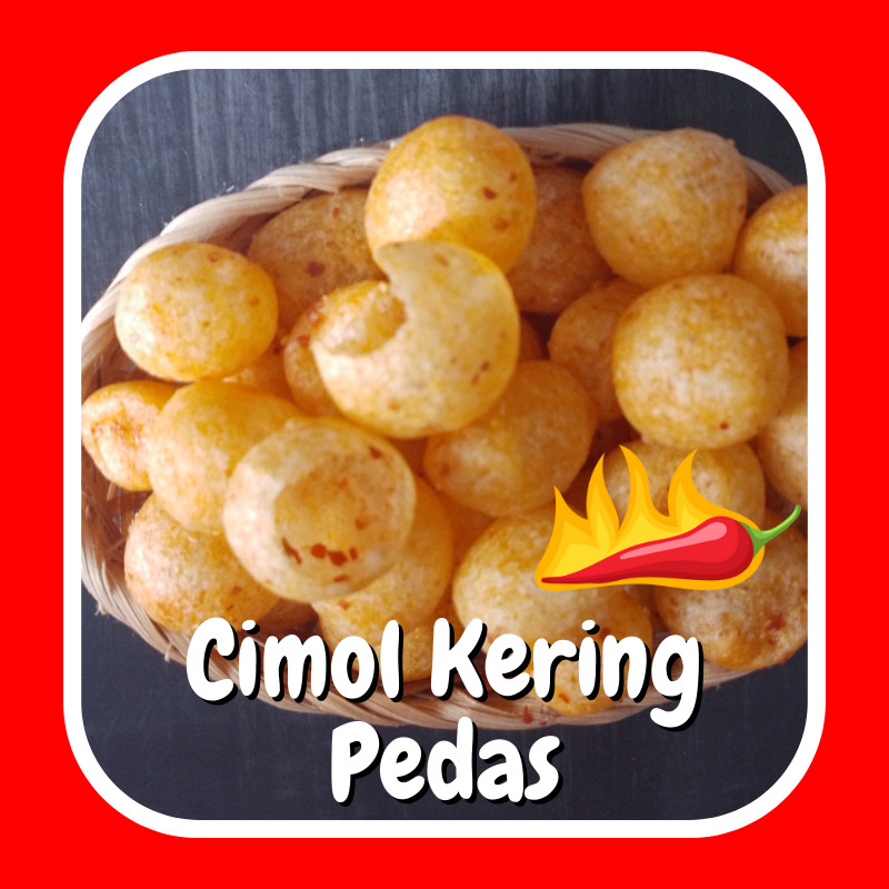 

Cimol Kering Pedas 121 gram Jajan.Nan