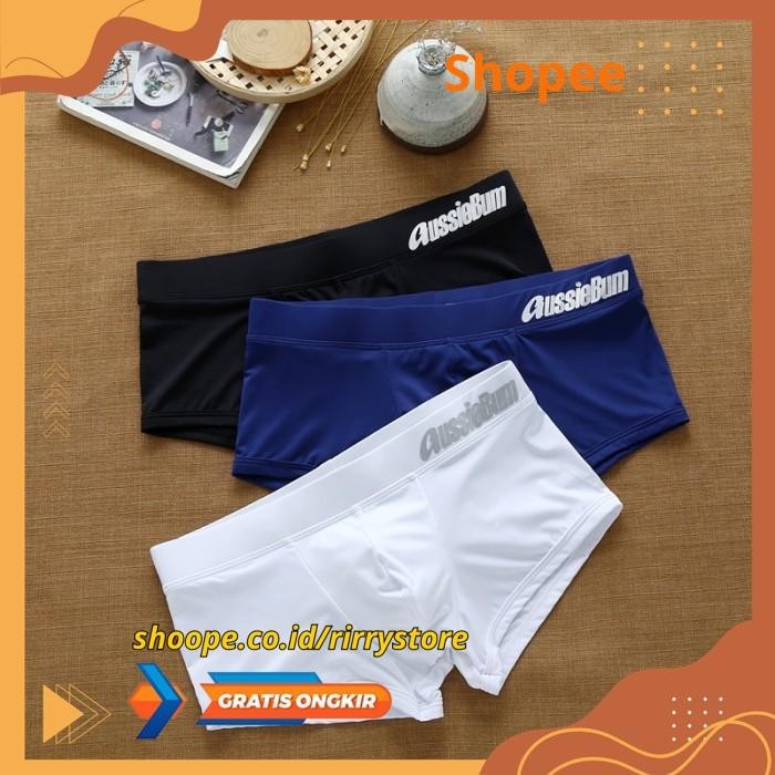 BOXER BRIEF AUSSIEBUM SIDE LOGO 7 WARNA     / BOXER BRIEF AUSSIEBUM SIDE LOGO 7 WARNA HIGHT CLASS PR