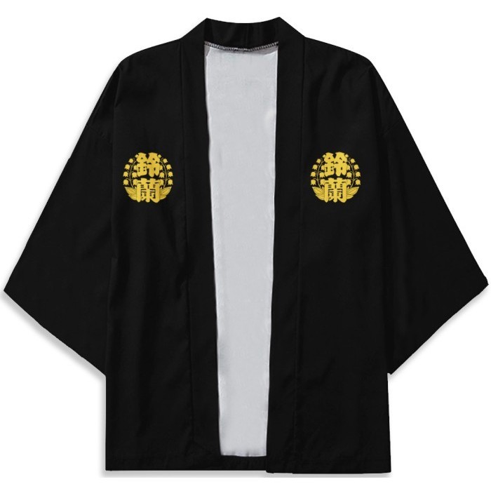 READY Kimono Suzuran High School Logo Gold Fullprint Premium Unisex