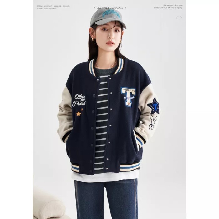 READY OS Jaket Casual Wanita Jaket Basseball Murah terbaru