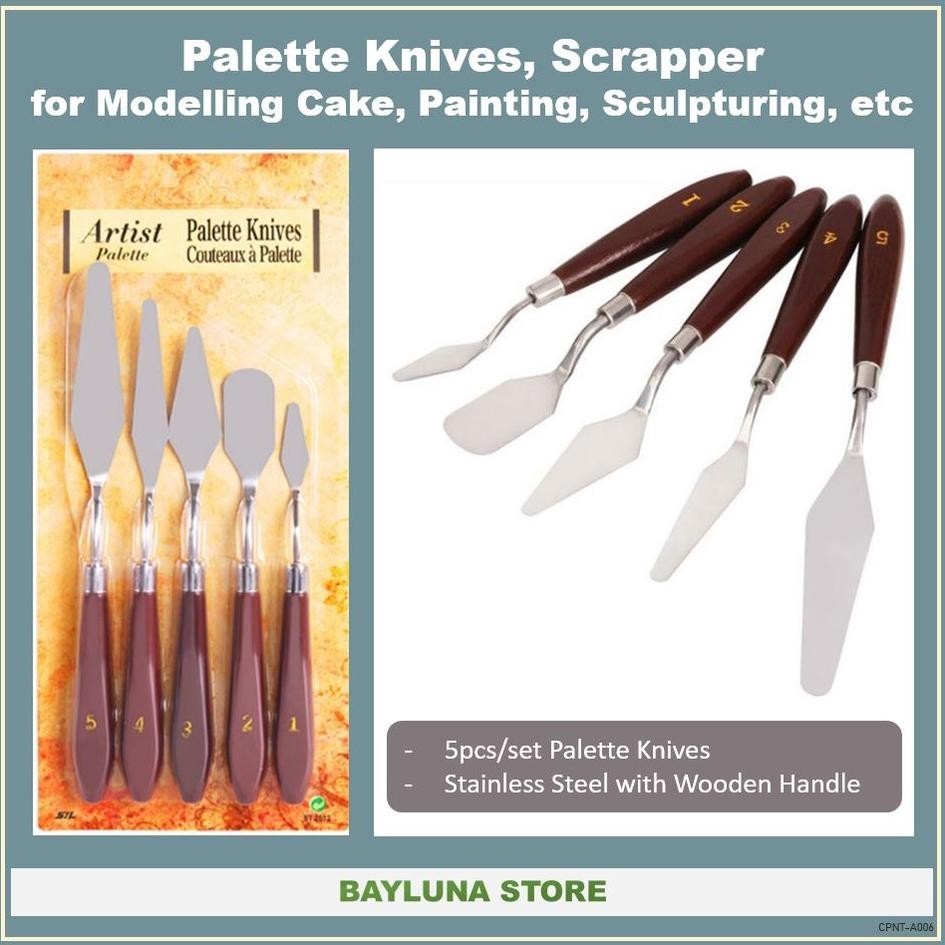 

Trend Bayluna - Set Pisau Palet Palette Knives untuk Dekorasi Kue, Cat, Sculpturing, Painting, Cake Modelling, Pallete Knife Set