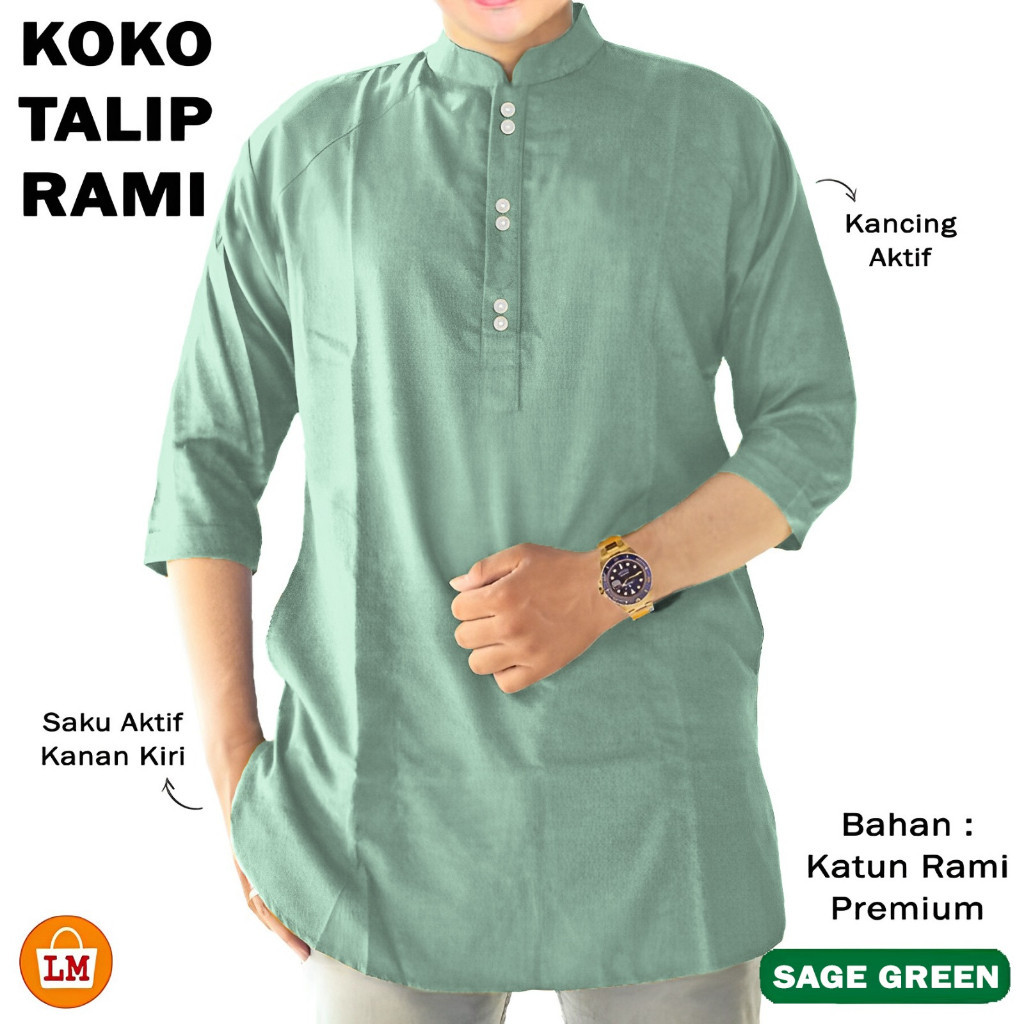 Baju Koko Dewasa Terbaru 2024 Atasan Cowok Rabbani Suami Idul Fitri Baju Muslim Laki2 Pakaian Lebara