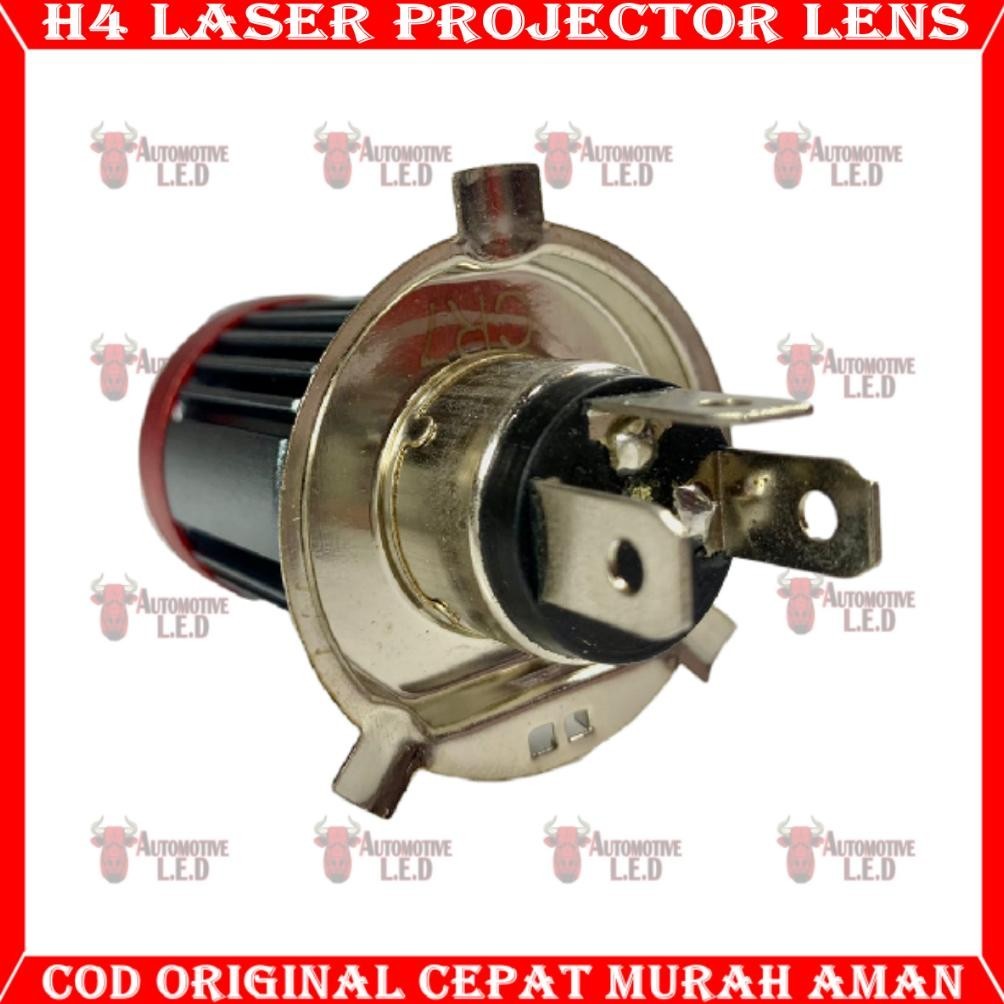 (AKSESORIS MOTOR) ORIGINAL H4 LASER HYPER LAMPU LED MOTOR H4 LASER 2 WARNA | LED H4 LASER MOTOR UNIV