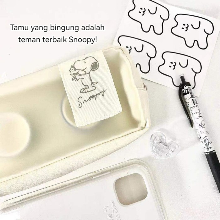 

Snoopy Cute Large Capacity Pencil Case/pensil pouch/make up tas -fo3