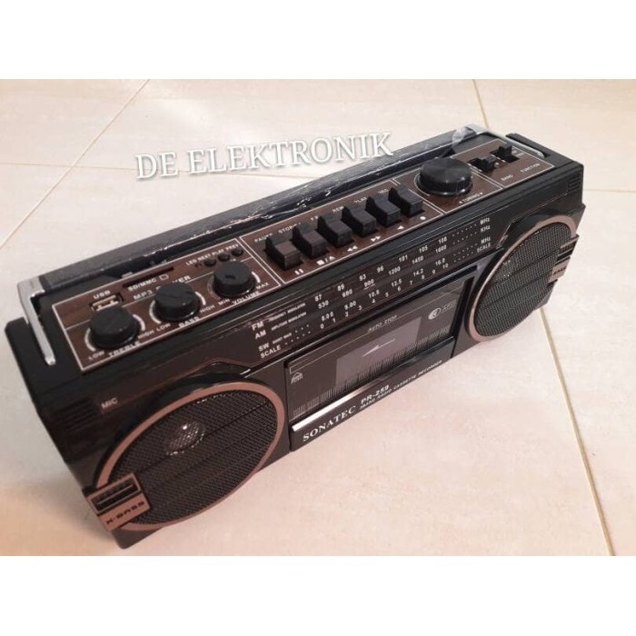 Tape Kaset Pita Sonatec Pr-259 Usb Sd Radio Baru