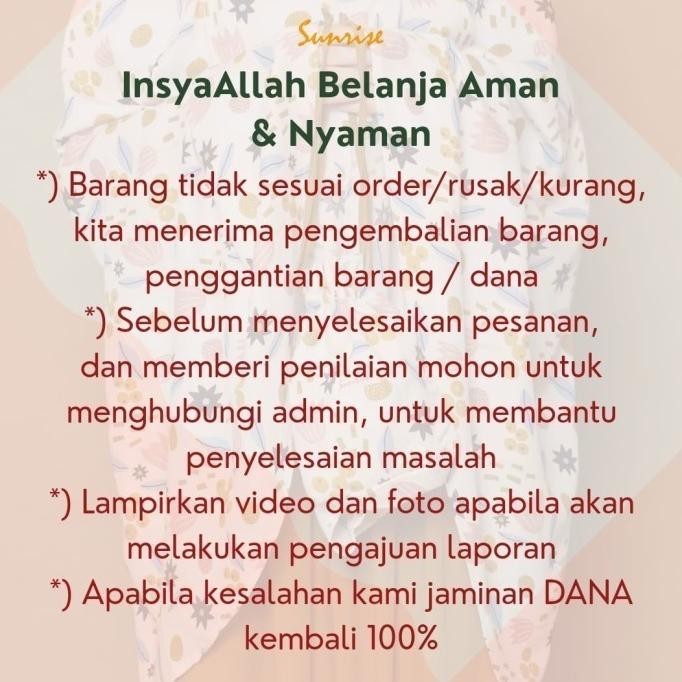 {POY} Sunrise - Mukena Travel Parasut Sutera Kairo Series