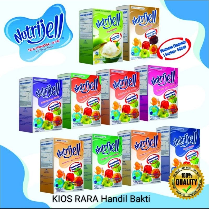 

NUTRIJELL agar-agar jelli aneka rasa