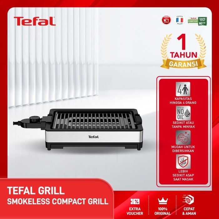 Terlaris Tefal Smokeless Compact Grill Promo Terbaru