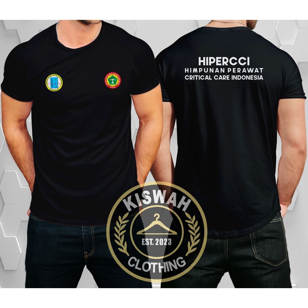 Kaos Tshirt HIPERCCI Himpunan Perawat Critical Care Indonesia PPNI Baju Kesehatan