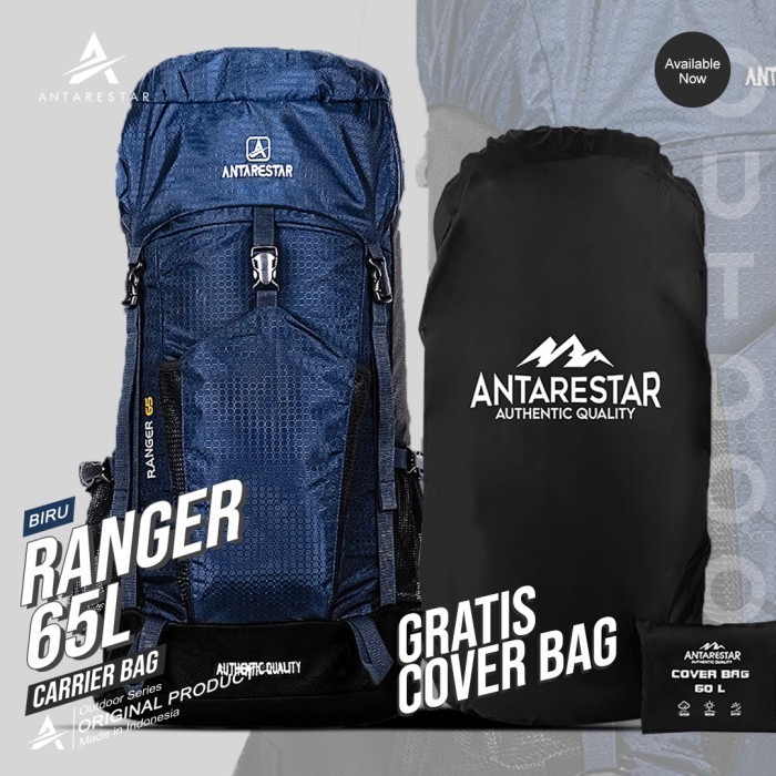 Tas Ransel Gunung Plus Rain Cover Carrier Bag Antarestar 60 Liter