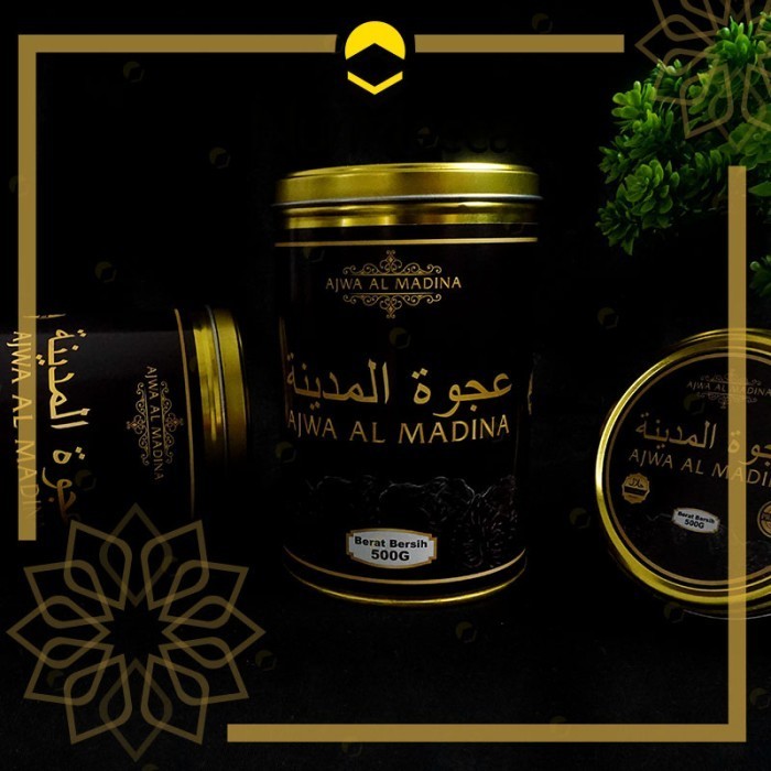 

Kurma - Kurma Ajwa Kaleng 500Gr Ajwa Al Madina Asli Kurma Arab Original