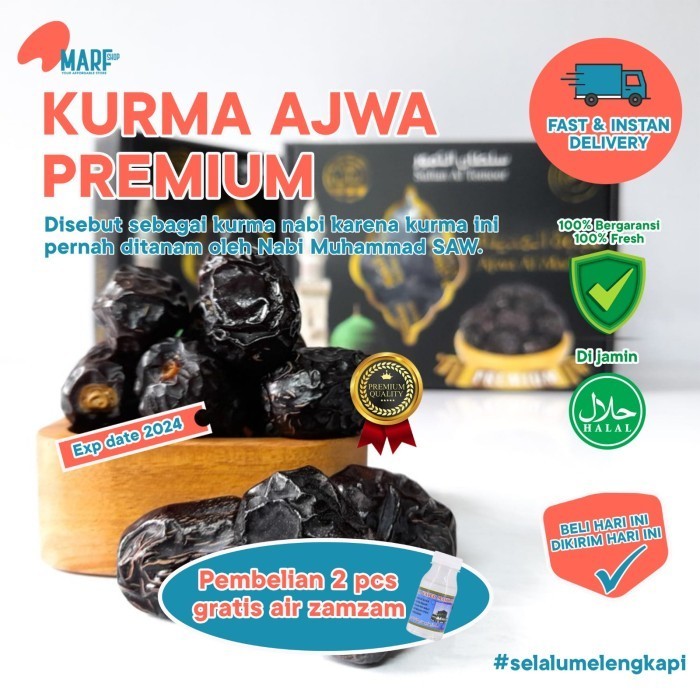 

Kurma - Kurma Ajwa Premium Istimewah Kurma Nabi Qurma Medium Asli Arab