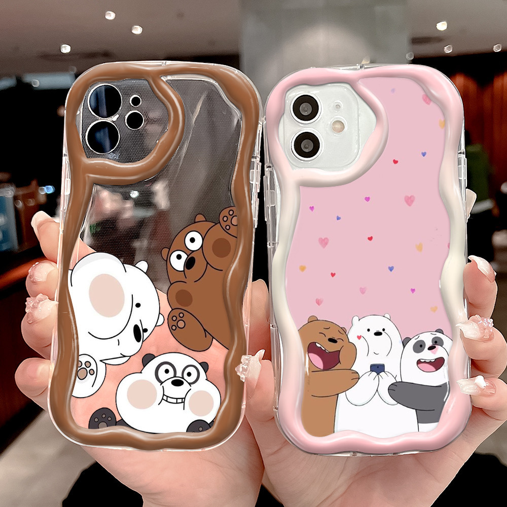 Premium Case OPPO Softcase for OPPO Casing HP OPPO Compatible with OPPO A15 A16 A16K A17 A31 A37 A38 A39 A5 A53 A54 A55 A57 A59 A7 A71 F RENO Motif We Bare Bears
