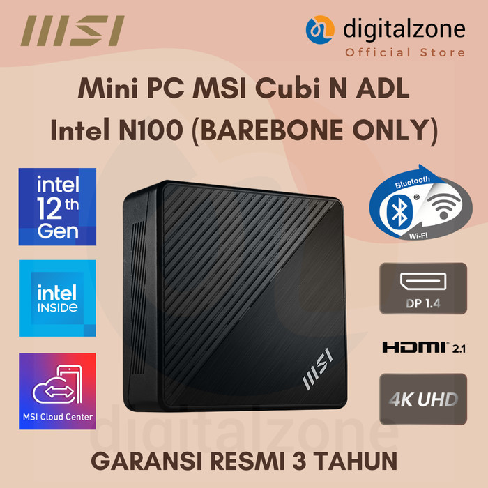 MSI Cubi N ADL Intel N100 - Mini PC Intel N100 - Mini PC MSI Cubi N100