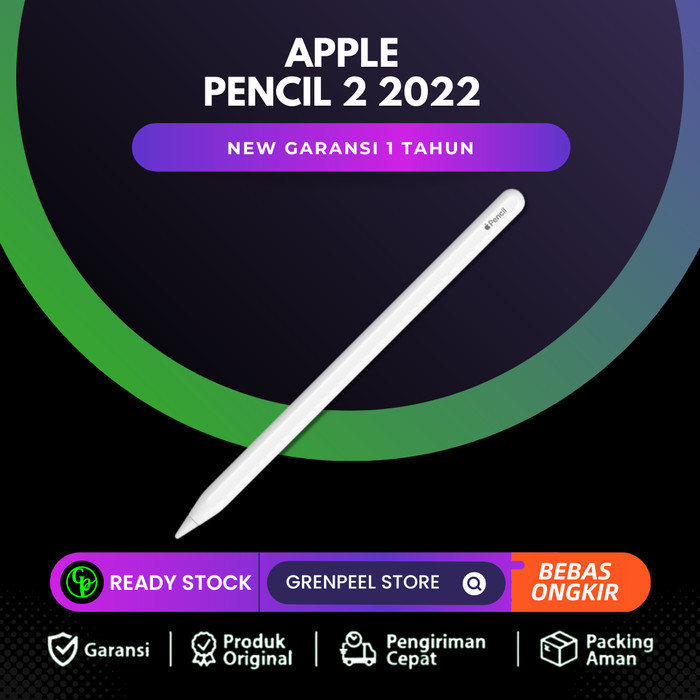 Apple Pencil 2 for iPad Pro -New Apple Pencil Second Gen Garansi Resmi