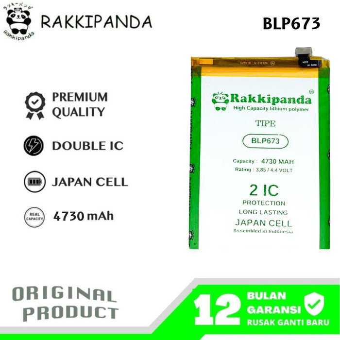 RakkiPanda - BLP673 A3S/A5/A5S/A7/A7X/A12 2020/A31 2020/Realme 2/C1