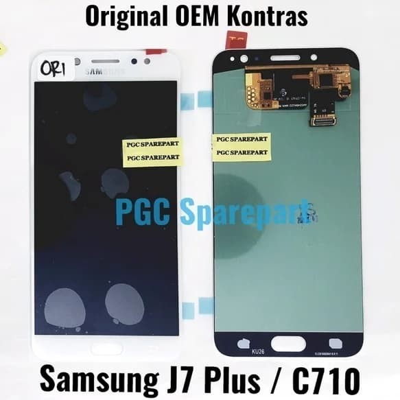 Ori OEM LCD Touchscreen Kontras Samsung Galaxy J7 Plus C710 C7100 J7+