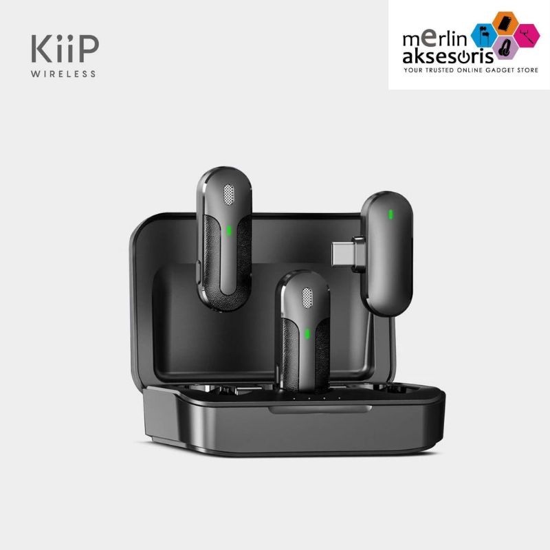 Kiip M8 wireless clip on microphone mic dual portable Type C lightning