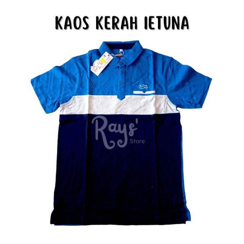 Kaos Kerah Ie'tuna Kaos Distro 3 warna Kaos Bagus Berkualitas Murah