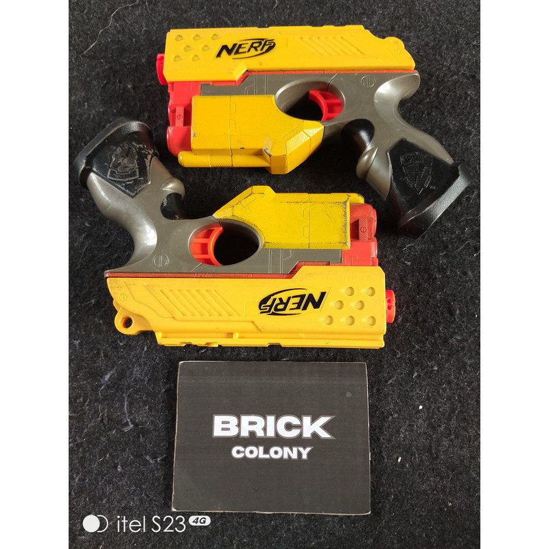 Nerf N-Strike Scout IX-3 var kuning Tembakan Mainan Anak