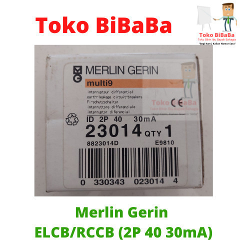 MERLIN GERIN ELCB/RCCB (2P 40 30MA)