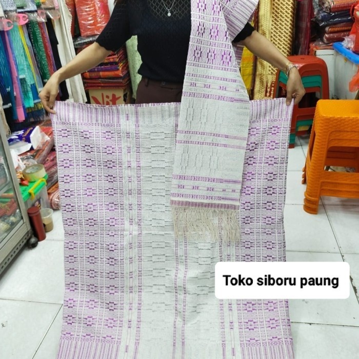 Songket Tarutung tumtuman full benang prada atau kristal Korea