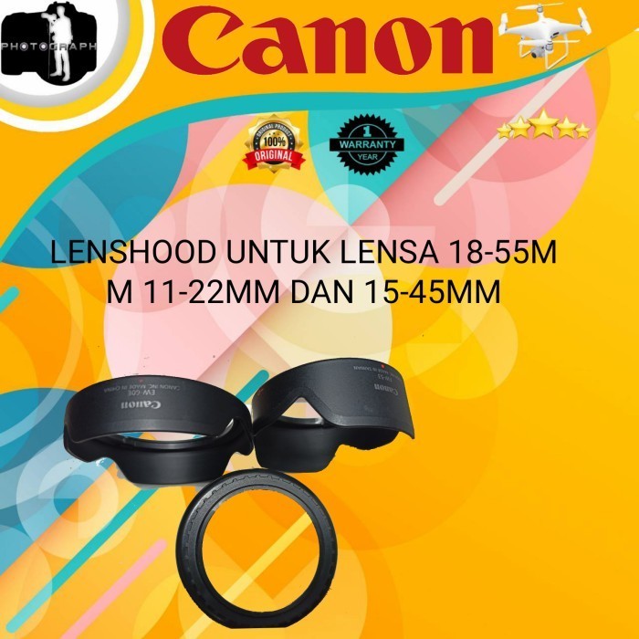 Lenshood 52Mm Canon 49Mm / Lenshood Kamera Canon Mirrorless
