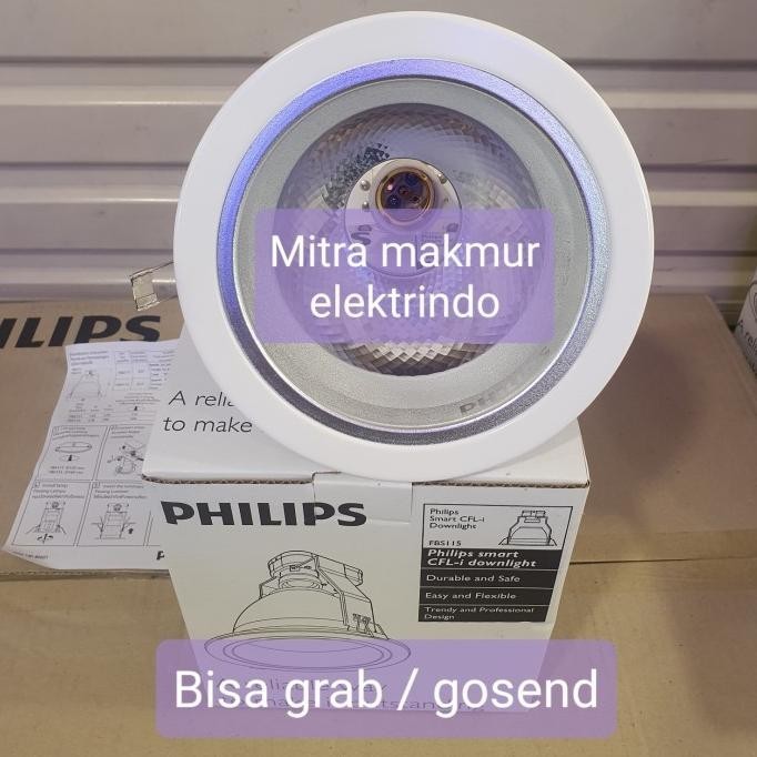 Downlight Philips FBS115 5" Inch Putih / Rumah Lampu Philips 5in Putih