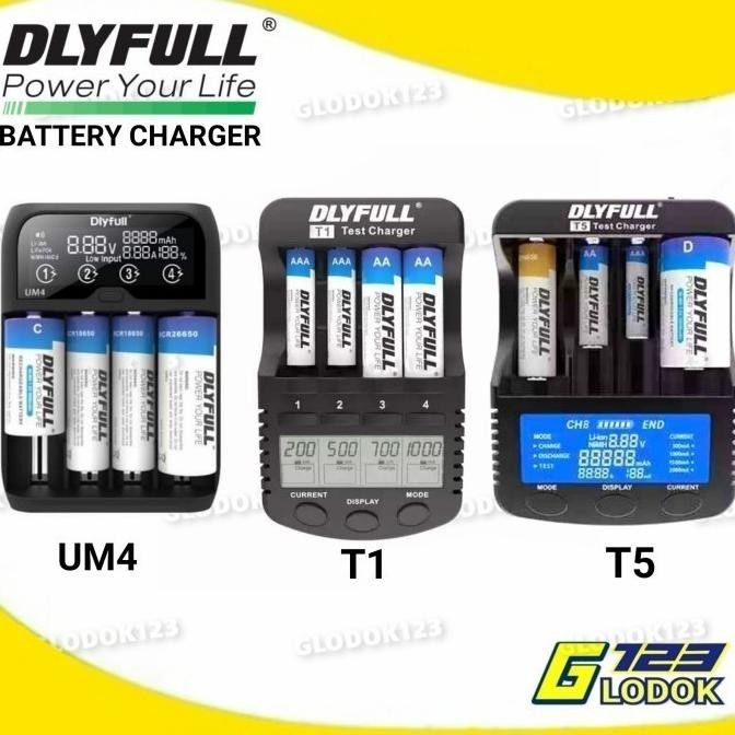 Smart Fast Charging Baterai Charger Cas Batre AA AAA 18650 Li-Ion