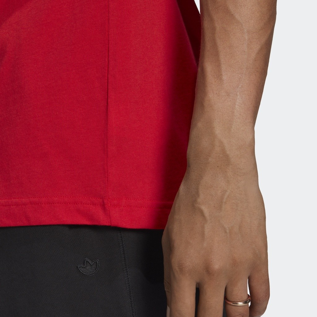 adidas ORIGINALS T-Shirt Trefoil Essentials Pria Merah IA4869