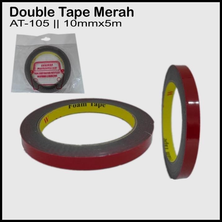

GRATIS ONGKIR DOUBLE TAPE PEREKAT LEM BOLAK BALIK-MERAH 10MM X 5M AT-105 !!!