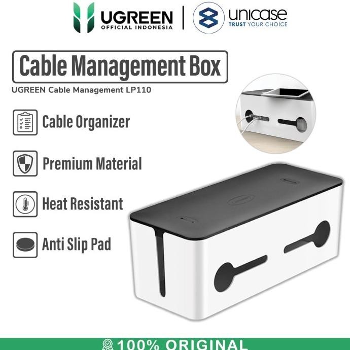 

New Cable Management Box Ugreen Kotak Kabel Charger Penyimpanan Organizer Berkualitas