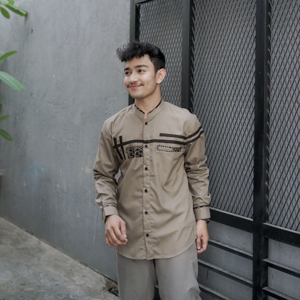 Baju Koko Dewasa Terbaru 2024 Atasan Cowok Rabbani Suami Idul Fitri Koko Pria Anak Laki Lengan Panja