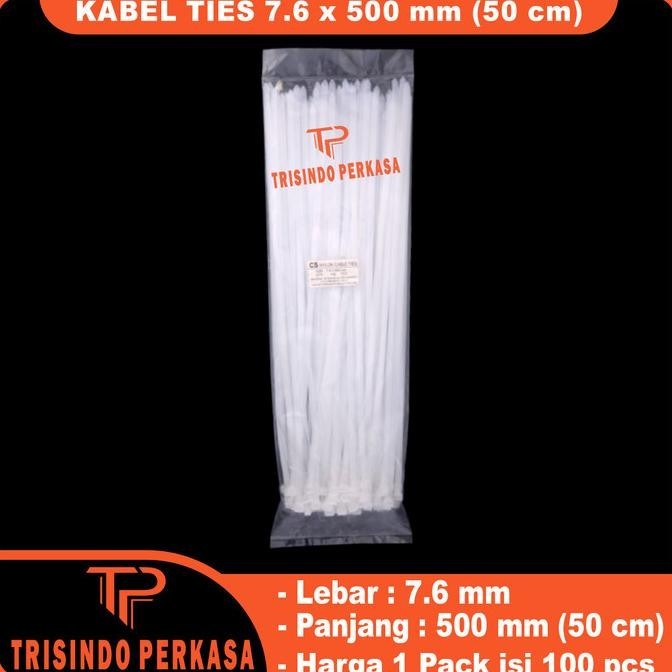 

Kabel Ties Cable Tie 7.6 X 500Mm (50Cm) Kualitas Premium