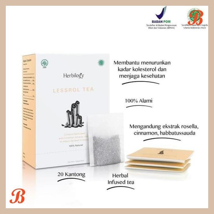 

| HOF | HERBILOGY LESSROL TEA 100% NATURAL ( MENURUNKAN KOLESTROL )