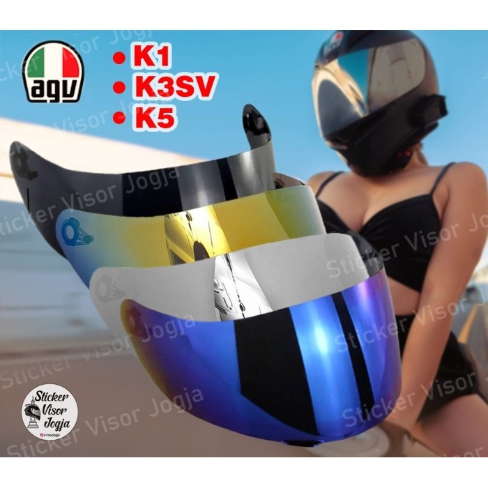 Flat visor best sale agv k3sv