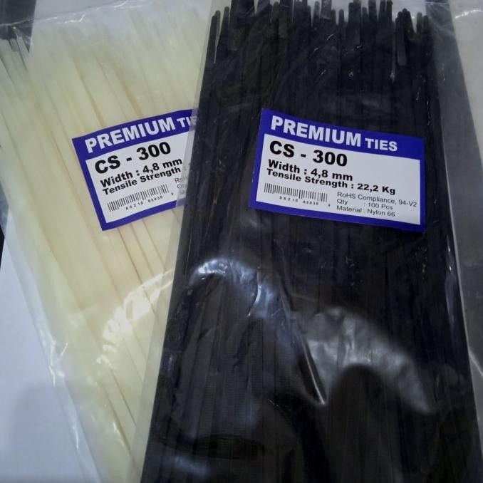

Kabel Ties Premium 4.8X300Mm Isi 100Pcs Kualitas Premium