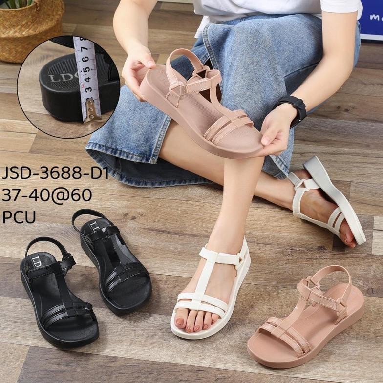 MILIKI SANDAL JELLY GLADIATOR TALI GESPER WANITA IMPORT LDG 3688 TERMURAH