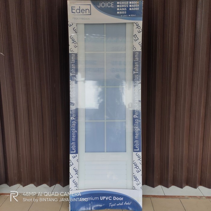 Terlaris Pintu UPVC 70x198 Eden Joice A060