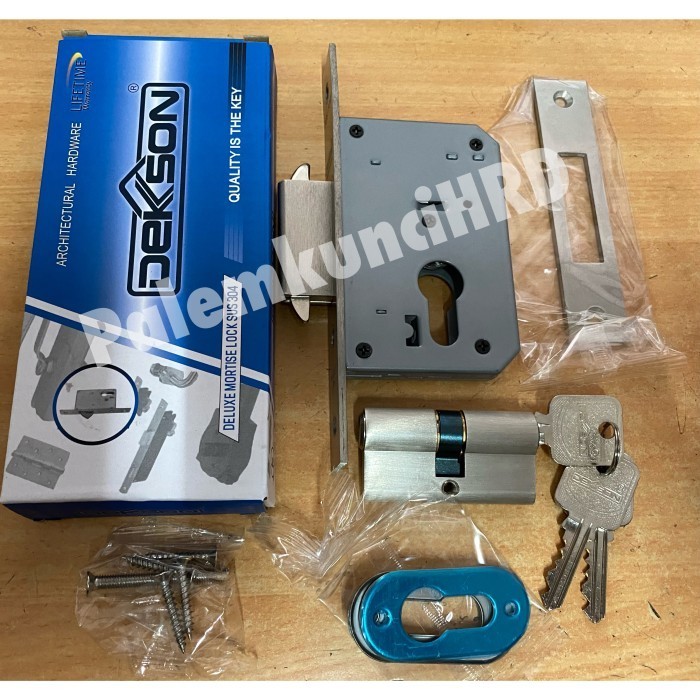 Terlaris Mortise Dekson 84100 + Cylinder DC DL 60 mm Dekkson
