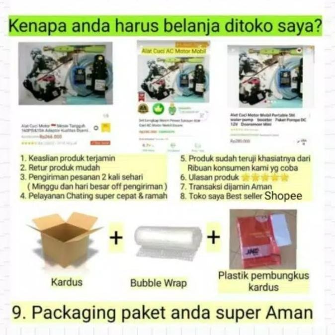 SALE STOK Alat Mesin Cuci Motor Mobil Ac Hemat Listrik X TERLARIS