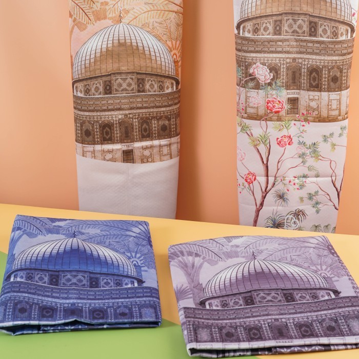 Sajadah Travel Printing Motif Masjid Al-Aqsa Gerai Adara